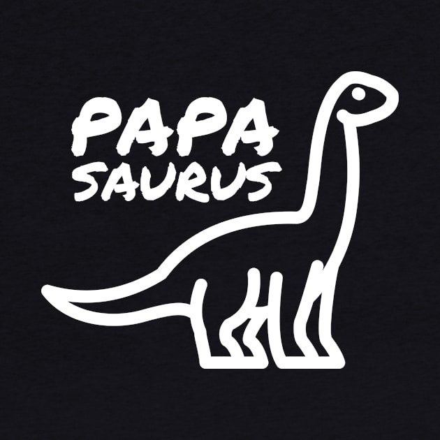 Papasaurus Papa gift T-shirt by BG.basic